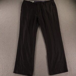 Southern Pines Pants Mens 40 Gray Narrow Herringbone Polyester Slacks 40x32‎